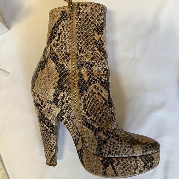 Stella McCartney Faux Snakeskin Platform Boots - Picture 2 of 6